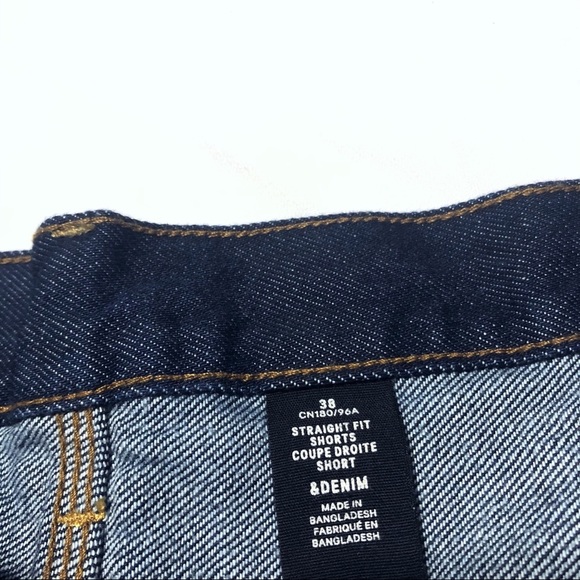 H&M Straight Fit Shorts in Dark Indigo - Picture 5 of 7